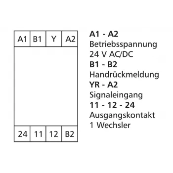 METZ Connect rajakytkin 24 V AC/DC, 1 vaihtokosketin 11066570