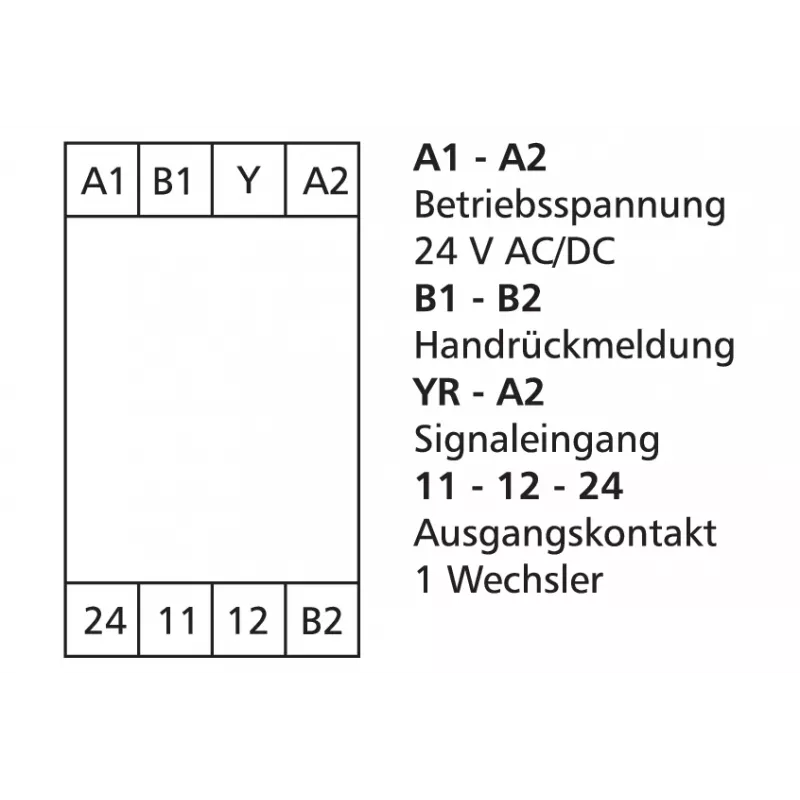METZ Connect rajakytkin 24 V AC/DC, 1 vaihtokosketin 11066570