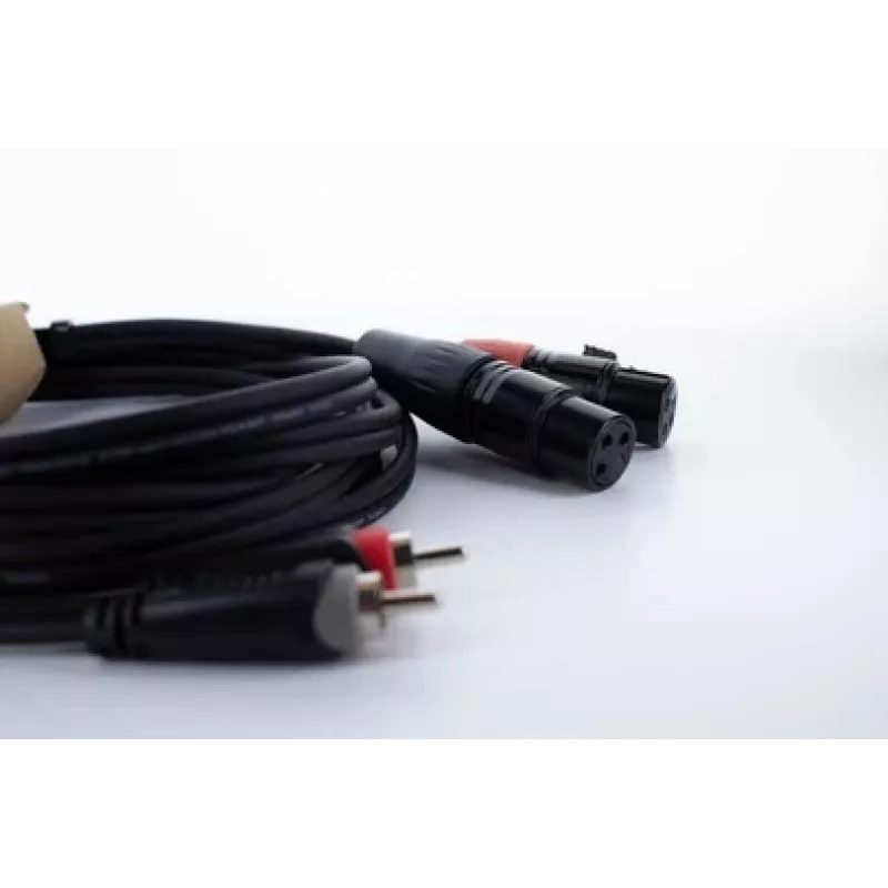 Cordial EU 1 FC XLR - RCA -liitäntäkaapeli 1 m musta (14851)