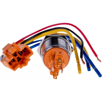 JOY-IT BUTTON22B-M-GR painike (sulkeva), 22mm, 250V AC 7A, 1 NO, IP67, IK10, vihreä