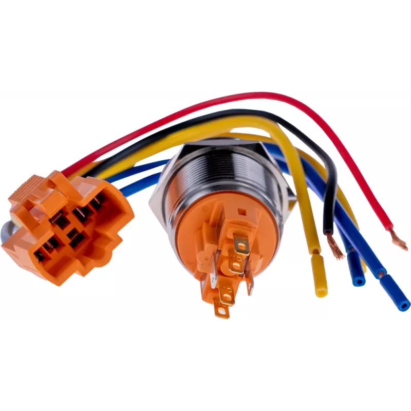 JOY-IT BUTTON22B-M-GR painike (sulkeva), 22mm, 250V AC 7A, 1 NO, IP67, IK10, vihreä