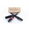 Cordial EY 0,3 m XLR Y-adapterikaapeli - 1x XLR naaras 2x XLR uros, musta 14880