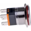JOY-IT BUTTON22C-M-RD painokytkin 250V AC 15A SPST NO IP67 IK10 punainen