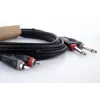 Cordial 14842 dual-mono jakki - RCA -audiokaapeli 6 m musta