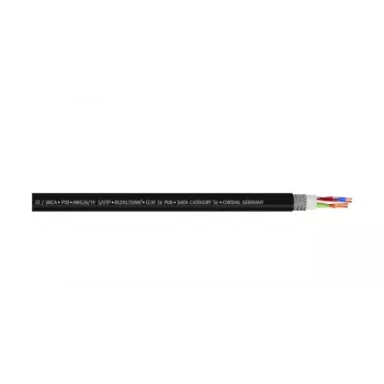 Cordial 15556 RJ45-verkkokaapeli, patch-kaapeli CAT 5e S/UTP 1,00 m musta PUR-kuori 1 kpl (15556)