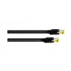 Cordial 15582 RJ45-verkkokaapeli, CAT 7a S/FTP -patchkaapeli, 15,00 m, musta, PUR-kuori