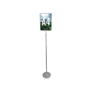 LMG PLSTA4-SI A4 hopeinen taittokehysjulisteteline
