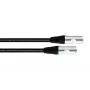 Cordial 15621 CAT 6a SF/UTP -patchkaapeli, 3 m, musta, PUR-kuori