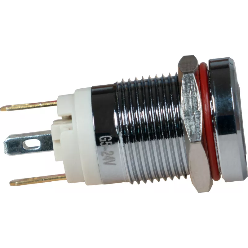 JOY-IT Button12E-01 ilkivaltasuojaava lukittuva painokytkin, vihreä, 12 mm, IK10, IP67