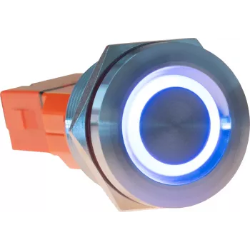 JOY-IT Button22T-01 painike (sulkeva), punainen/sininen LED, 22 mm, IP68, IK10