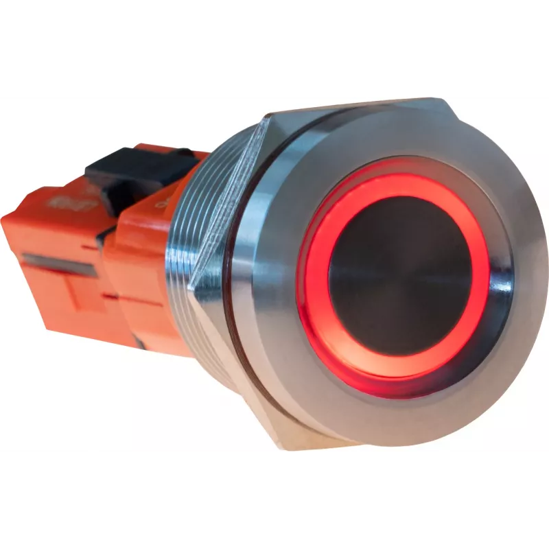 JOY-IT Button22T-01 painike (sulkeva), punainen/sininen LED, 22 mm, IP68, IK10