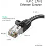 FLEXLINE FL31-39085 Cat.7 S/FTP PUR -verkkokaapeli, RJ45, musta, 15 m