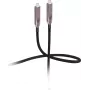 Flexline USB-C hybridi aktiivinen optinen kaapeli 12,5 m 8K 60Hz 10Gbps 60W PD TPU musta FL31-44211