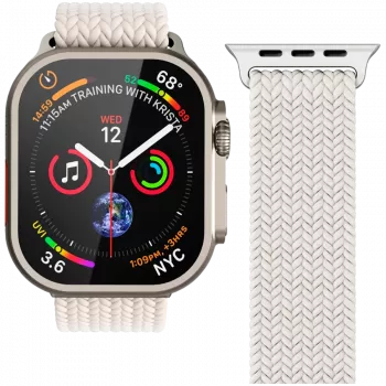 VONMÄHLEN Woven Loop Apple Watch 40/41/42 mm, kerma