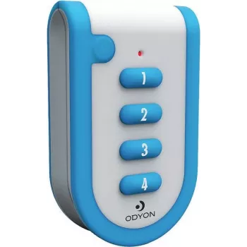 m-e modern-electronics Odyon ODYON pro HS-4 4-kanavainen langaton käsilähetin vastaanottokontrollilla, 868,3 MHz, 1000 m kantama, Rolling Code, IP54, CR2032-paristo 56502