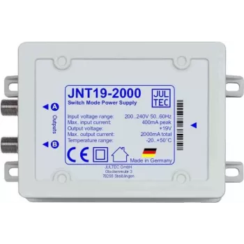 Jultec JNT-19-2000 19V 2A virtalähde JRM-monikytkimille – musta