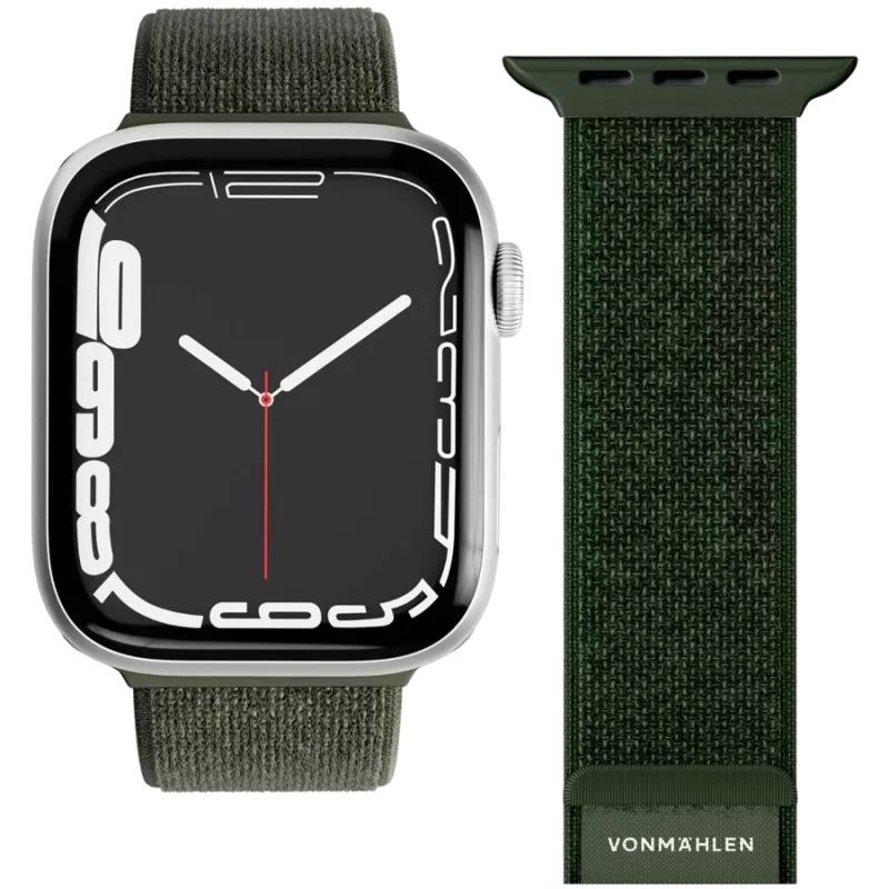 VONMÄHLEN Fitness Loop 2 -ranneke Apple Watch 44mm, 45mm, 49mm – oliivi
