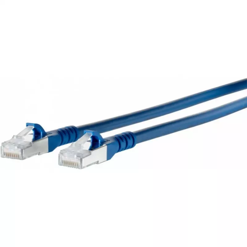 METZ CONNECT 1308450344-E Cat6a S/FTP verkkokaapeli, 0,3 m, sininen