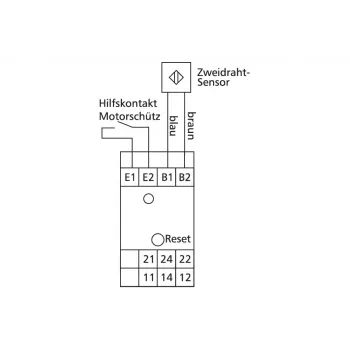 METZ CONNECT induktiivinen lähestymisanturi 2-johdin DC M12 tasainen NO 2mm IP67 kaapeli 2m 110149