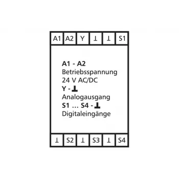 METZ CONNECT KAD-C12 analogia-arvolähetin 0-10V 24V AC/DC kiertonuppi uppoasennus puhtaanvalkoinen 110656