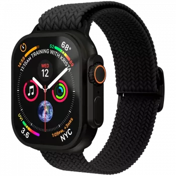 VONMÄHLEN Woven Loop 40, 41, 42 mm yksi koko, All Black