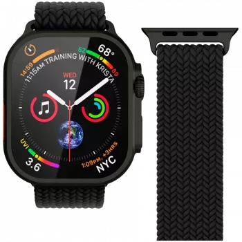 VONMÄHLEN Woven Loop 40, 41, 42 mm yksi koko, All Black