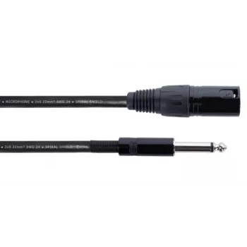 Cordial EM 5 MP XLR - 6,3 mm mono plugi audiokaapeli 5 m musta 14753