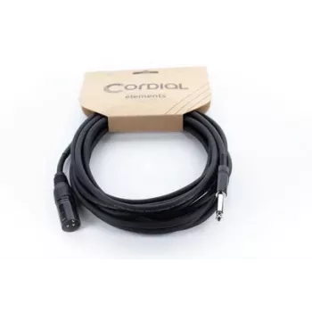 Cordial EM 5 MP XLR - 6,3 mm mono plugi audiokaapeli 5 m musta 14753