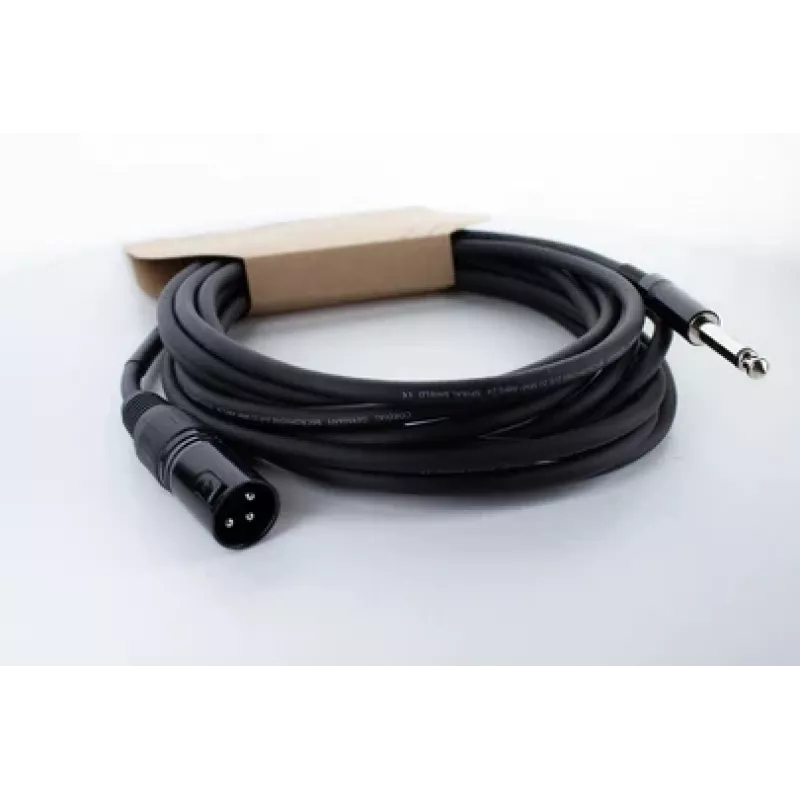 Cordial EM 5 MP XLR - 6,3 mm mono plugi audiokaapeli 5 m musta 14753
