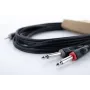Cordial 14865 Audio-Y-adapterikaapeli 3,5 mm stereo 2x 6,3 mm mono 5 m musta