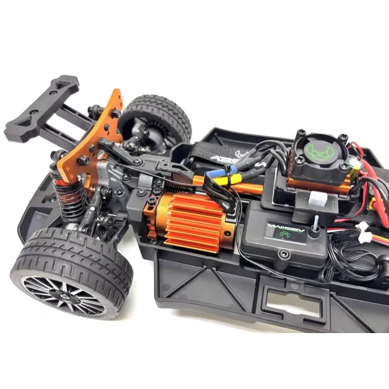 Absima Speed Demon 1:12 ralliauto 4WD Brushless RTR RC-malli valkoinen 70 km/h