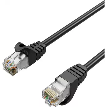 Flexline RJ45 patch-kaapeli, Cat. 7 S/FTP, PUR, musta, 25,0 m (FL31-39105)