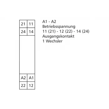 METZ Connect RM21 24 V DC miniatyyritehorele, 1 vaihtokosketin (SPDT), 10 A, PCB-asennus 11051125