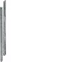 Hager UN06A yleisasennusprofiili, ruostumaton teräs, 897 mm, 2 kpl