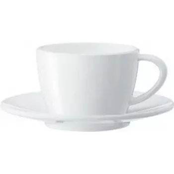 JURA cappuccino-kuppisarja, 2 posliinikuppia ja lautasta, 180 ml, valkoinen 66501