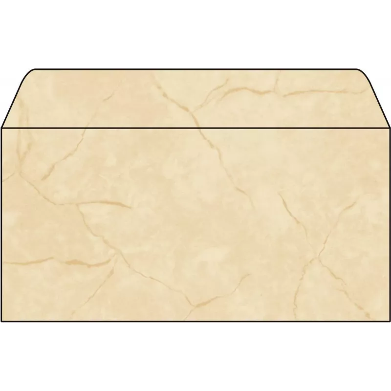 Sigel DU185 kirjekuori DIN pitkä (DL, 110 x 220 mm), graniitinbeige, 90 g/m², kostutettava liima