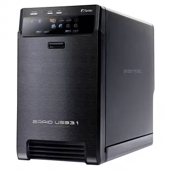 FANTEC QB-X2U31R 2-paikkainen USB 3.1 Gen 2 RAID-kotelo 2133