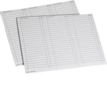 HAGER uniZ ZZ90A merkintäarkit A4 valkoinen 10 arkkia