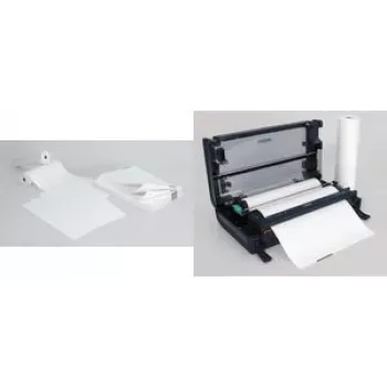 SIGEL TP111 Premium jatkuva lämpöpaperi, A4, 76 g/m² huippupäällystetty, tyhjä, ristiperforoitu, ohjausmerkillä, 1000 arkkia
