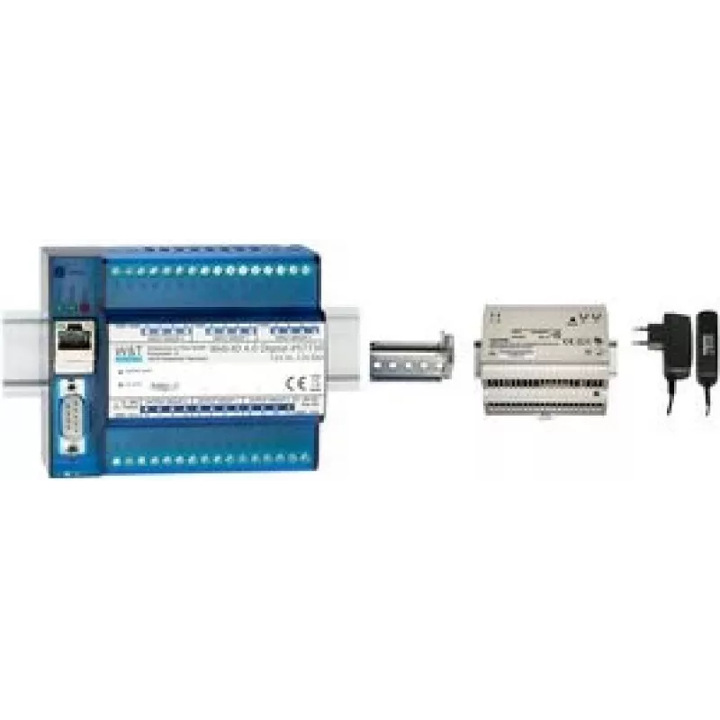 W&T Web-IO 4.0 Digital, 12x tulo, 12x lähtö – Ethernet TCP/IP kytkentäsignaalin ohjaus- ja valvontamoduuli 57730