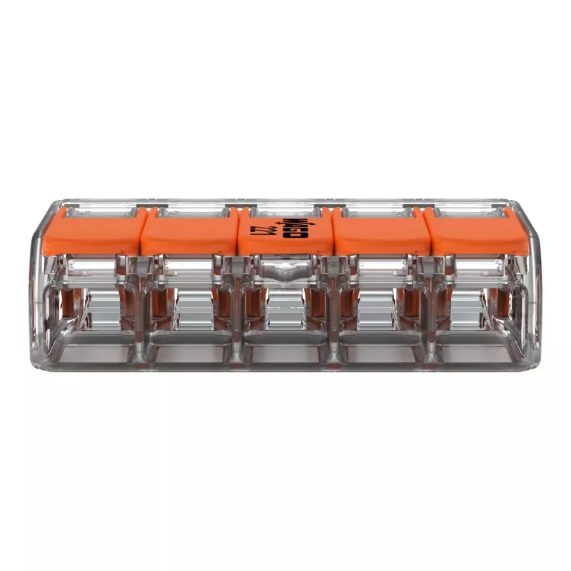 WAGO 221-415 COMPACT liitin 5-johdin 4 mm², 25 kpl:n pakkaus