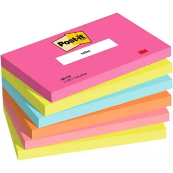 3M Post-it Notes 655-6-POP, 127 x 76 mm, Powerpink, 100 arkkia, uudelleenliimattava