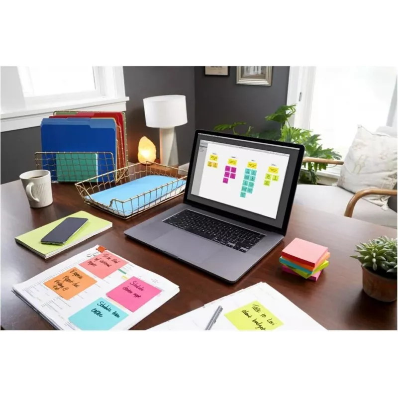 3M Post-it Notes 655-6-POP, 127 x 76 mm, Powerpink, 100 arkkia, uudelleenliimattava