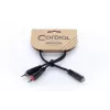 Cordial 14889 audio Y-adapterikaapeli 3,5mm stereo plugi naaras 2x RCA naaras 0,3m musta PVC kaksoskaapeli