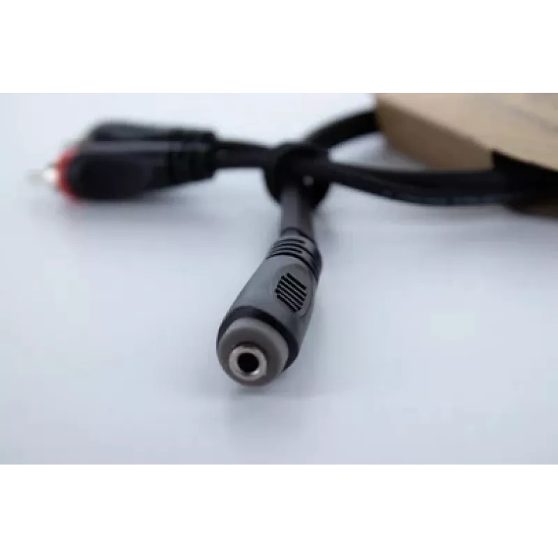 Cordial 14889 audio Y-adapterikaapeli 3,5mm stereo plugi naaras 2x RCA naaras 0,3m musta PVC kaksoskaapeli