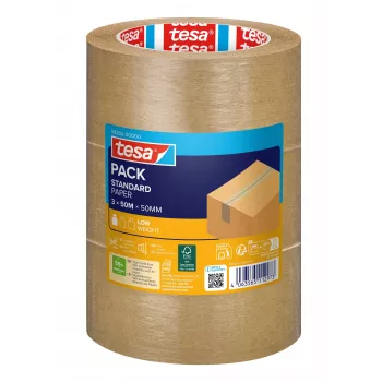 tesa STANDARD ecoLogo® 58292 pakkausteippi ruskea 50 m x 50 mm 3 rullaa