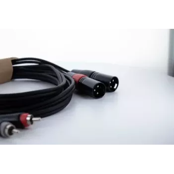 Cordial EU 6 MC XLR RCA kaapeli 6 m musta 14850