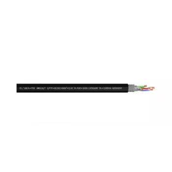 Cordial 15588 CAT 7a S/FTP patch-kaapeli, RJ45, 1 m, musta, PUR