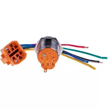 JOY-IT BUTTON22A-M-GR painike, vihreä, 250V AC 3A, IP67 IK10, 25mm