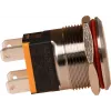JOY-IT Button22C-02 painonappikytkin lukittuvalla toiminnolla, punainen, 240 V AC, 15 A, IP67, IK10, paneeliasennus